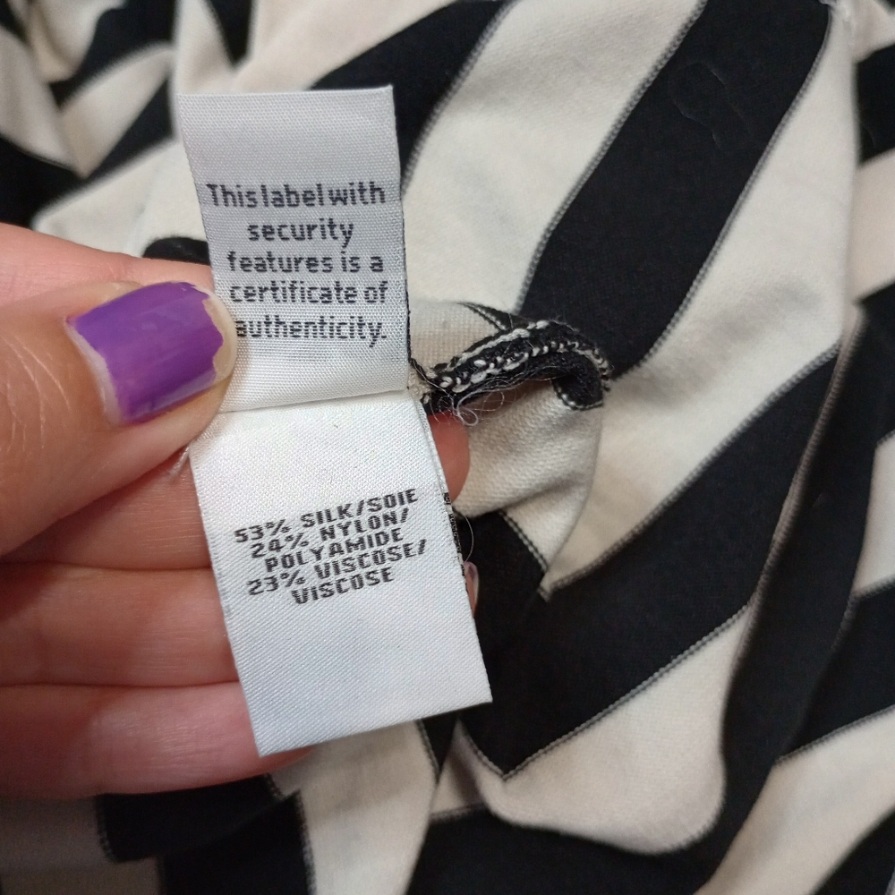 diane von furstenberg carlisle silk blend striped longline cardigan - Picture 7 of 15